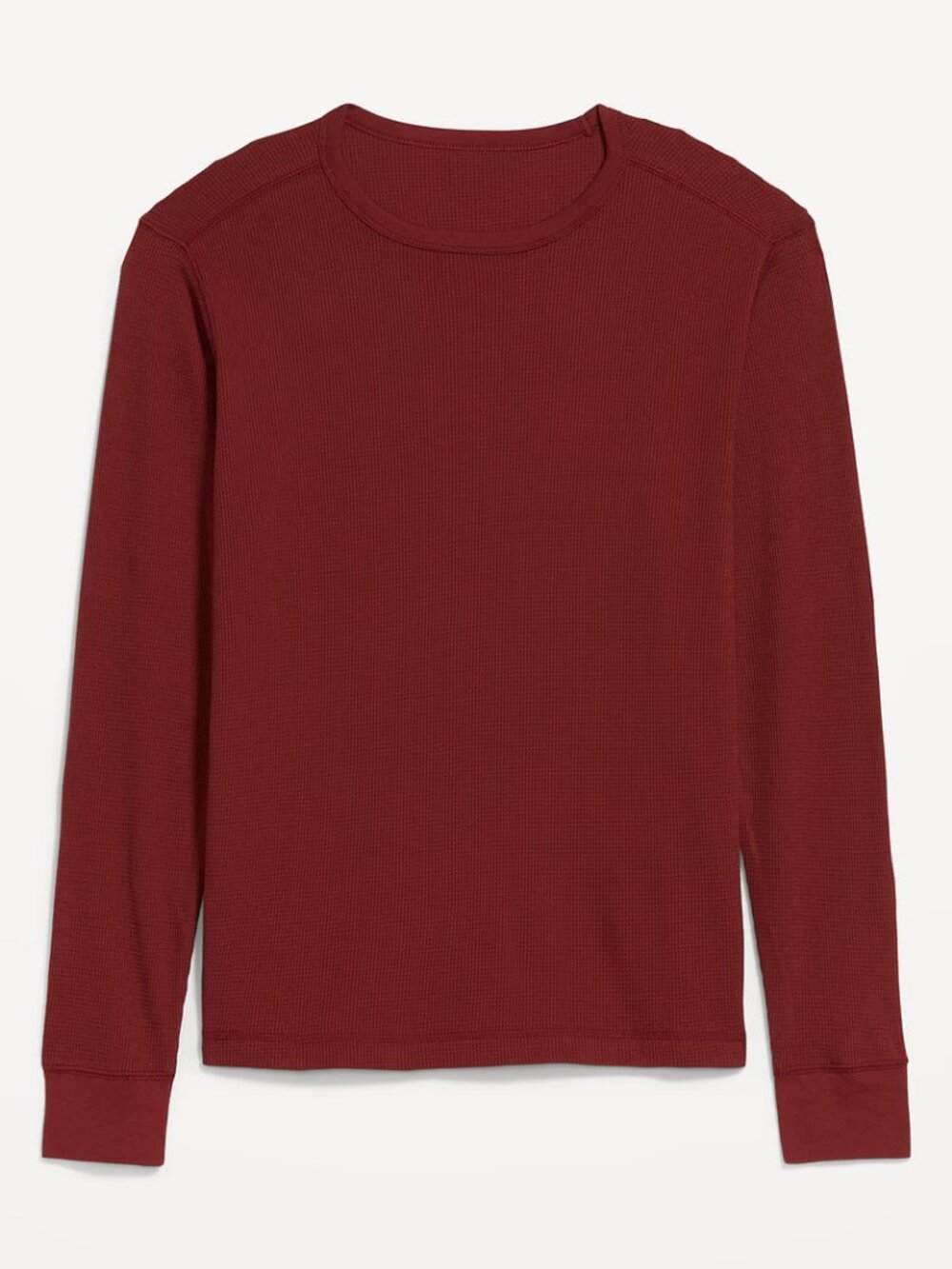 Old Navy Men's Large Burgundy Waffle Lightweight Crewneck shirt - New with Tags